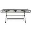 vidaXL Coffee Table Black Metal Medium Foldable Coffee Table