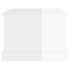 vidaXL Coffee Table High gloss white Engineered wood 19.7 in x 19.7 in