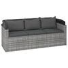 vidaXL Garden Sofa Set Grey