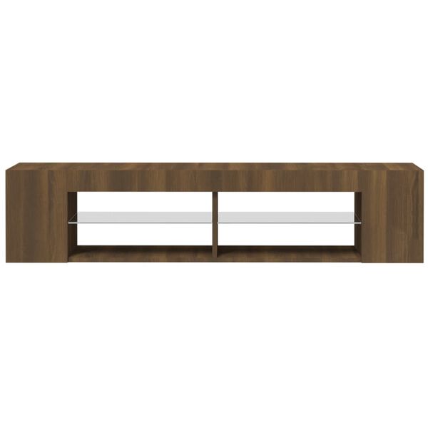 vidaXL TV Cabinet Brown Oak Engineered Wood Medium TV Cabinet