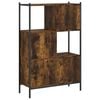 vidaXL Bookcase Smoked Oak Engineered wood, powder-coated steel Medium