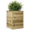 vidaXL Garden Planter Natural wood Treated pine wood Medium Durable