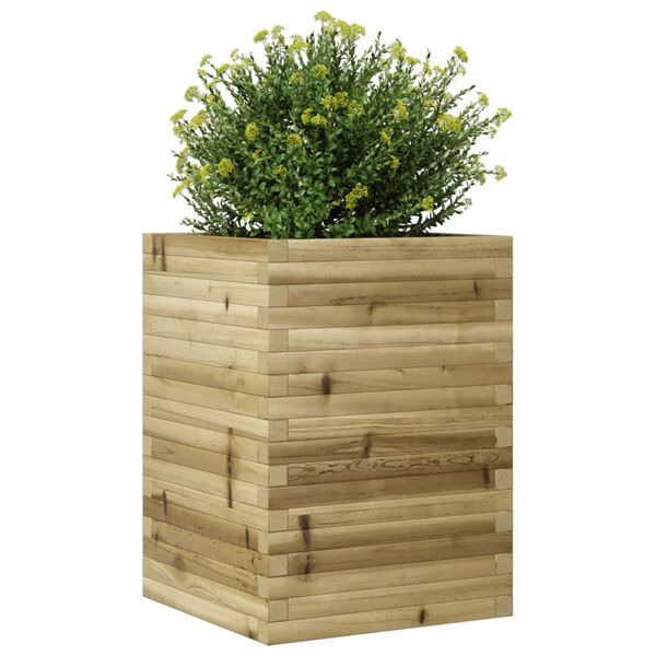 vidaXL Garden Planter Natural wood Treated pine wood Medium Durable