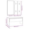 vidaXL Hallway Furniture Set Grey Sonoma Engineered Wood