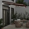 vidaXL Retractable Awning Burgundy