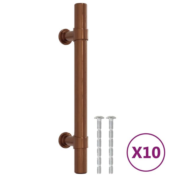 vidaXL Cabinet Handle Set of 10 Bronze Stainless Steel