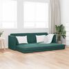 vidaXL Floor Sofa Bed Dark Green 83.86 x 27.56 x 30.31 in Velvet