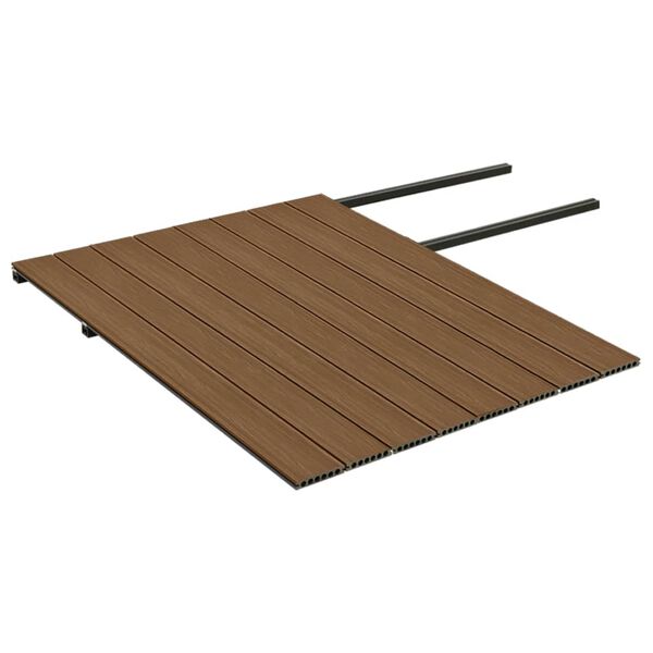 vidaXL WPC Decking Boards with Accessories Brown and Grey 65.6 '&sup2; 13.1 ' (8x149001)