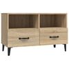 vidaXL TV Cabinet Sonoma Oak Engineered Wood TV Cabinet Rectangular