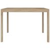vidaXL Dining Table Natural Wood Solid Acacia Wood 43.3x27.6x29.5 in