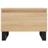 vidaXL Coffee Table Set of 2 Sonoma oak Engineered wood, metal Medium