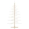 vidaXL Wooden Christmas Tree Brown Solid Pine Wood, Bamboo Small/Medium