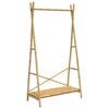 vidaXL Clothes Rack Natural Bamboo Bamboo 40.2 x 19.7 x 74.8 in