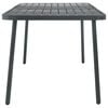 vidaXL Dining Set Dark gray Steel with e-coated and powder-coated finish