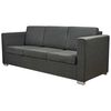 vidaXL Sofa Dark Gray Polyester Standard Removable Covers Sofa