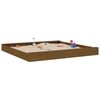 vidaXL Sandbox Honey brown Solid pine wood 78.7 x 78.7 in Expandable