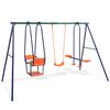 vidaXL Swing Set Blue Steel Large Tough Swing Set Other Modern