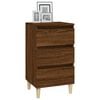 vidaXL Bedside Cabinet Brown oak Engineered wood Medium Bedside Cabinet