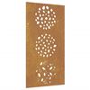 vidaXL Garden Wall Decoration Regular metal color (will rust) Corten steel