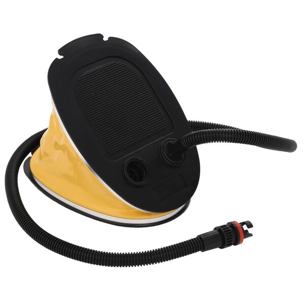vidaXL Foot Pump 10.2x7.1" PP and PE Grey and Yellow