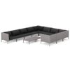 vidaXL Garden Lounge Set Dark Grey