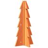 vidaXL Wooden Christmas Tree Wax Brown Solid Pinewood Small