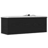 vidaXL Storage Box Black Oak 40.16 x 13.78 x 13.78 in Engineered Wood