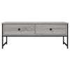 vidaXL Coffee Table Gray sonoma Engineered wood, Metal Medium