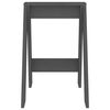 vidaXL Stool Set of 2 Grey Solid pine wood Medium Stool Square