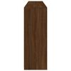 vidaXL Sideboard Brown Oak Engineered wood, glass Sideboard Rectangular