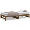 vidaXL Day Bed Honey Brown Solid Pine Wood 2x Expandable Day Bed