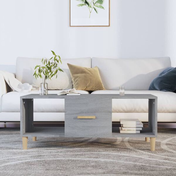 vidaXL Coffee Table Grey Sonoma Engineered wood Medium Coffee Table