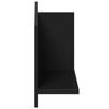 vidaXL Wall Cabinet Black Engineered wood Medium Wall Cabinet