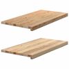 vidaXL Window Sills 2 pcs Untreated 31.5x15.7x0.8" Solid Wood Oak