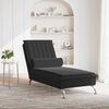 vidaXL Massage Chaise Lounge Black