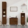 vidaXL Bathroom Cabinet Brown oak Engineered wood Medium