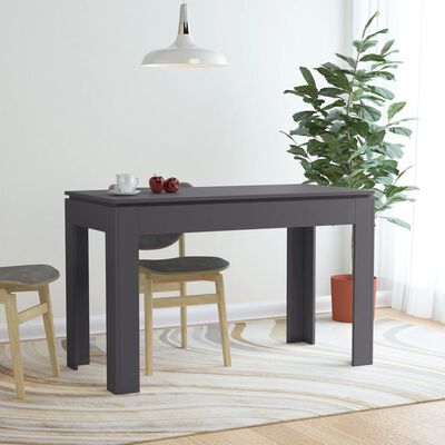 vidaXL Dining Table Gray 47.2"x23.6"x29.9" Engineered Wood