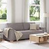 vidaXL Sofa Taupe 86.61 x 30.71 x 33.07 in Fabric