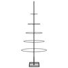 vidaXL Metal Christmas Tree Black Powder-coated steel 49.2 in