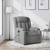 vidaXL Massage Recliner Chair Light Gray