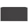 vidaXL Planter Black Cold-rolled steel Medium Durable Planter