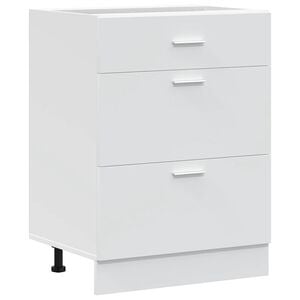 vidaXL Kitchen Base Cabinet White Engineered wood 23.6 x 18.1 x 32.1 in