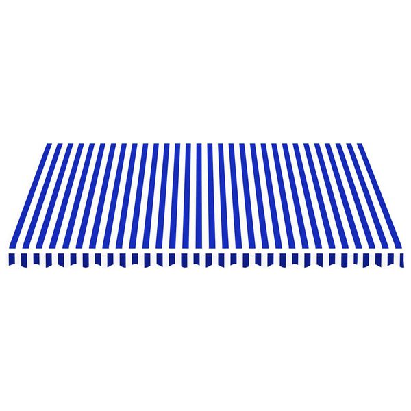 vidaXL Replacement Awning Fabric Blue and White