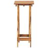 vidaXL Plant Stand Brown Solid Acacia Wood 11.8x11.8x26.4 in Foldable