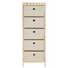 vidaXL Storage Rack Beige, Cedar Cedar Wood, Polypropylene Medium
