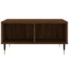 vidaXL Coffee Table Brown Oak Engineered Wood, Iron