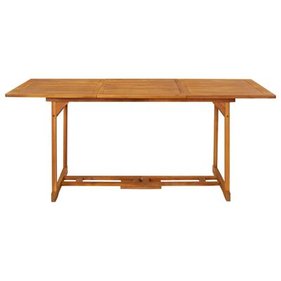 vidaXL Patio Dining Table 70.9"x35.4"x29.5" Solid Acacia Wood