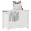 vidaXL Storage Box White Solid Pine Wood Medium Storage Box