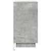 vidaXL Bedside Cabinet Concrete Grey Engineered wood 15.0 x 13.4 x 25.6 in