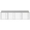 vidaXL Dog Cage Silver 800 x 200 x 256 cm Galvanised Steel